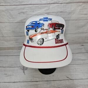 VTG Chevrolet Camaro Trucker Snapback Hat 67 69 82 American Muscle Cars